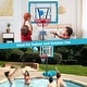 preview thumbnail 10 of 8, Pool Basketball Hoop 3.8-4.4 FT Adjustable Poolside BasketballGoal - See Details