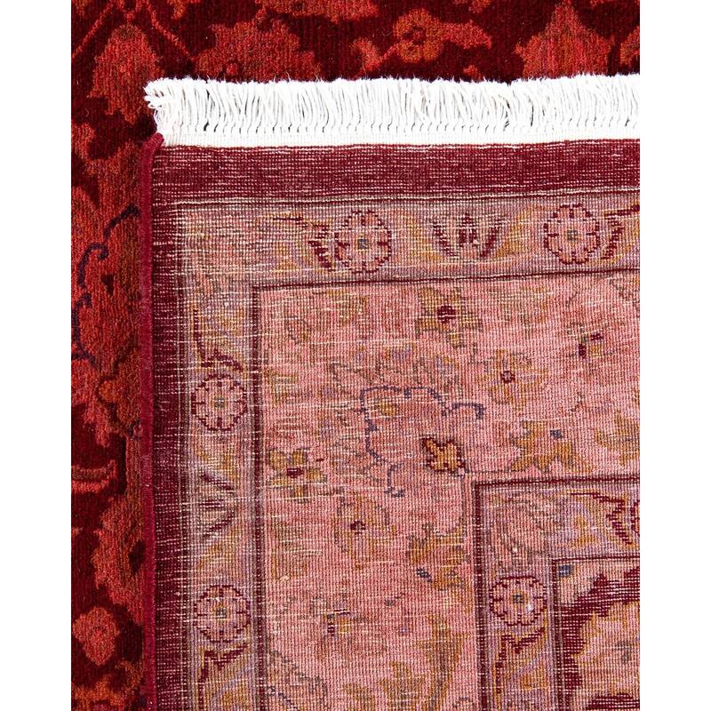 Fine Vibrance, One-of-a-Kind Hand-Knotted Area Rug - Red, 4' 2" x 6' 3" - 4' 2" x 6' 3"