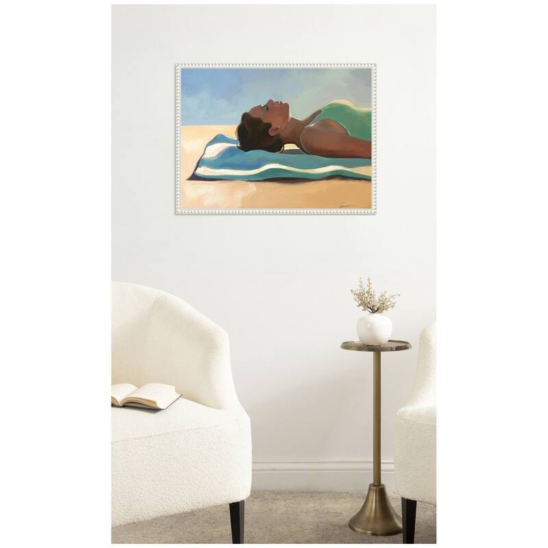 Kate and Laurel Vitamin D by Mary Sparrow Framed Canvas Wall Art Print