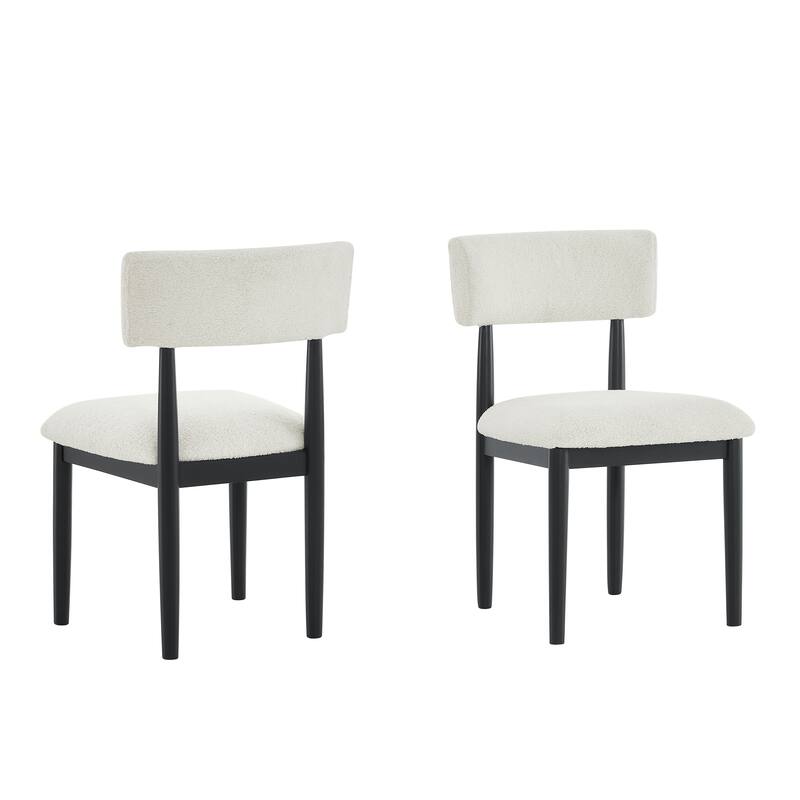 Ellis Boucle Upholstered Dining Chairs, Set of 2