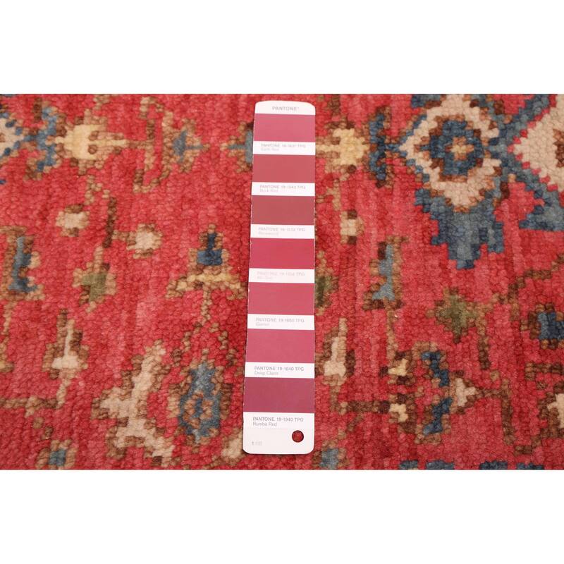 ECARPETGALLERY Hand-knotted Jules Serapi Red Wool Rug - 2'7 x 11'10