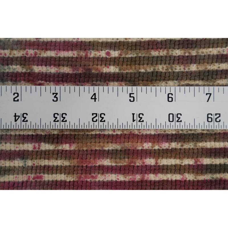 Hand Knotted Oriental Viscose Silk Carpet Modern Abstract Pink Abstract Area Rug - 7' 5'' X 5' 6''