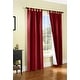 preview thumbnail 25 of 53, ThermaLogic Weathermate Insulated Cotton Tab Top Curtain Panel - Pair Burgundy - 40" x 54"