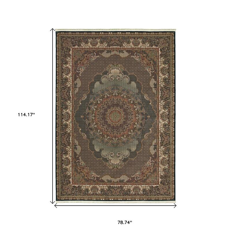 HomeRootsMedallion Traditional Runner Area Rug