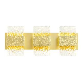 Carolina Integrated LED 21in Gold Leaf Wall Sconce - Gold Leaf