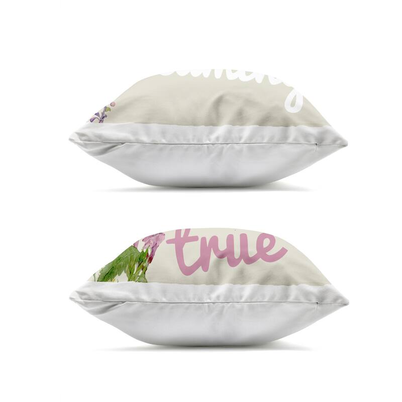 Stupell Charming Dream Inspirations Printed Outdoor Throw Pillow Design by Kim Allen (Set of 2)