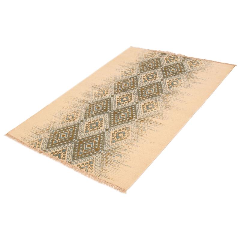 Ankara FW Cream Kilim 5'1" x 7'8" - 5'1 x 7'8