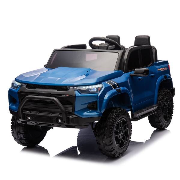 slide 2 of 118, Electric Ride-On Car with USB, Bluetooth, and Storage - 24V, 4 Motors, Adjustable Speeds, Ages 3+ Blue