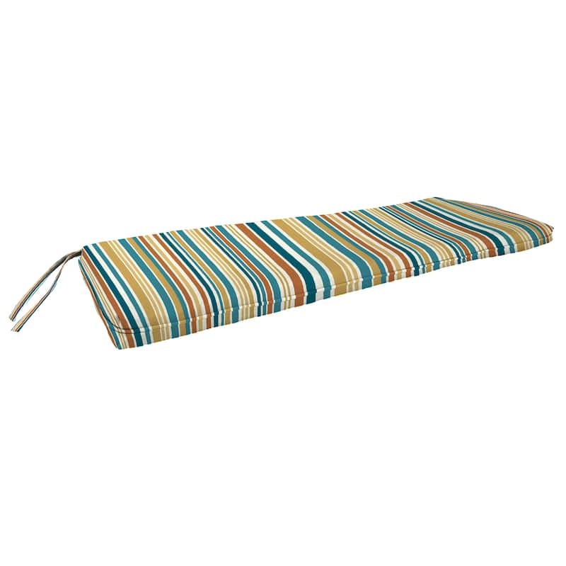 45" x 17" Outdoor Bench Cushion with Ties and Welt - 17'' L x 45'' W x 2'' H - Boule Bog