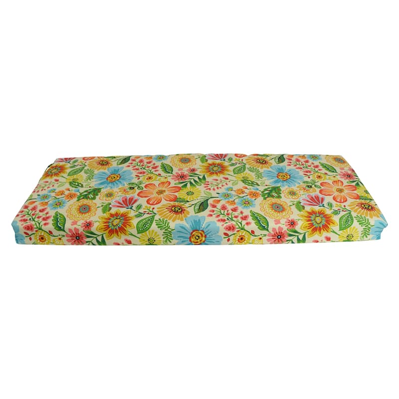 Blazing Needles 54-inch All-Weather Bench Cushion - 54 x 19