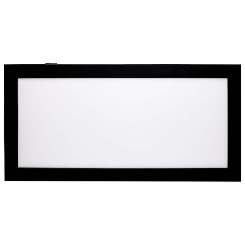 Blink Pro Plus 47W 12 in. x 48 in. Surface Mount LED CCT Selectable 90 CRI Black Finish 120/277V Rectangular Shape
