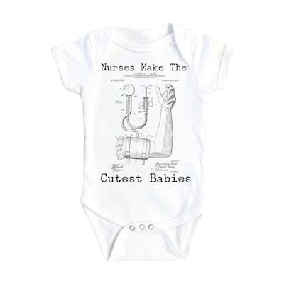 Nurse Patent - Baby Boy Girl Clothes Infant Bodysuit Funny Cute Newborn 1A
