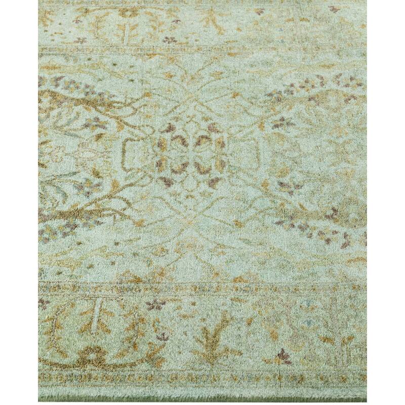 Overdyed One-of-a-Kind Hand-Knotted Area Rug - Green - 2' 8" x 11' 5"