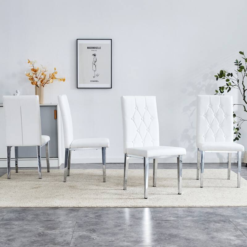 Modern style 4-piece dining chair set