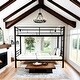 preview thumbnail 1 of 9, Sturdy Metal Twin Over Twin Bunk Bed with Ladder, High Guardrail, Splittable Design, and Storage Space, Noise Free, Black