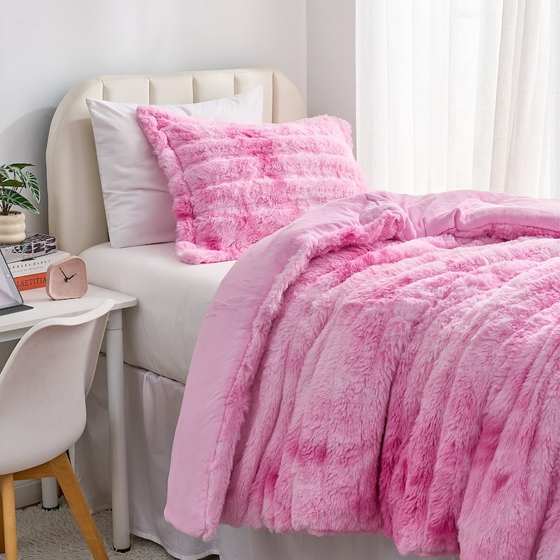 Snowball Chunky Bunny® - Coma Inducer® Comforter Set - Pink Cosmos