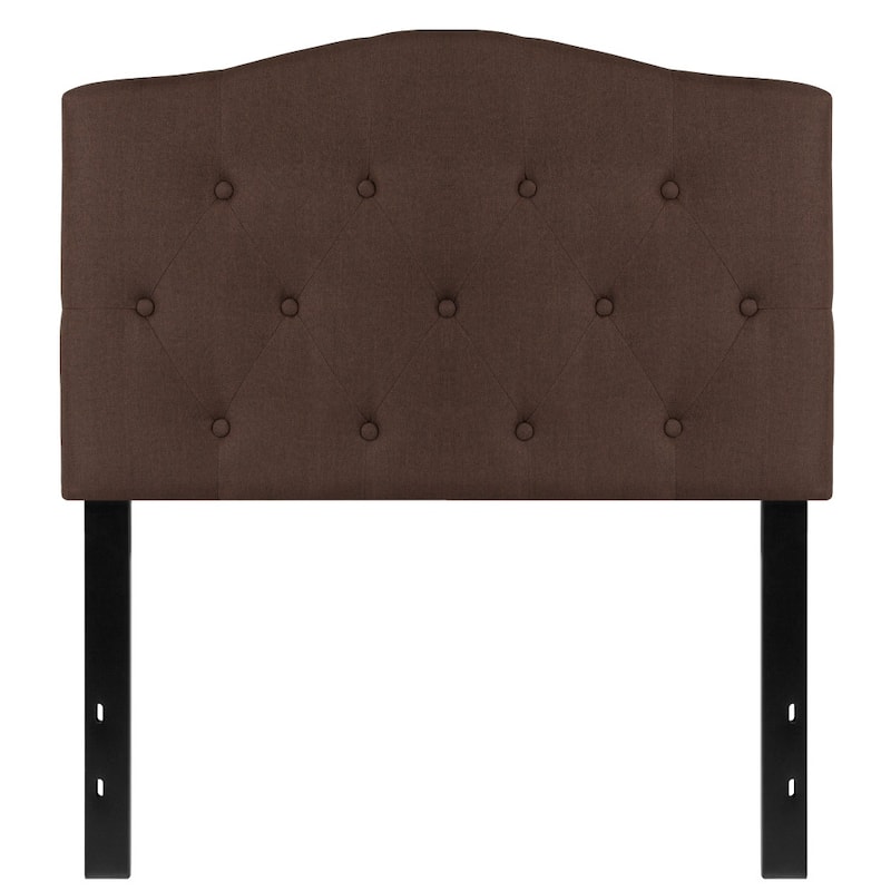Arched Button Tufted Upholstered Headboard