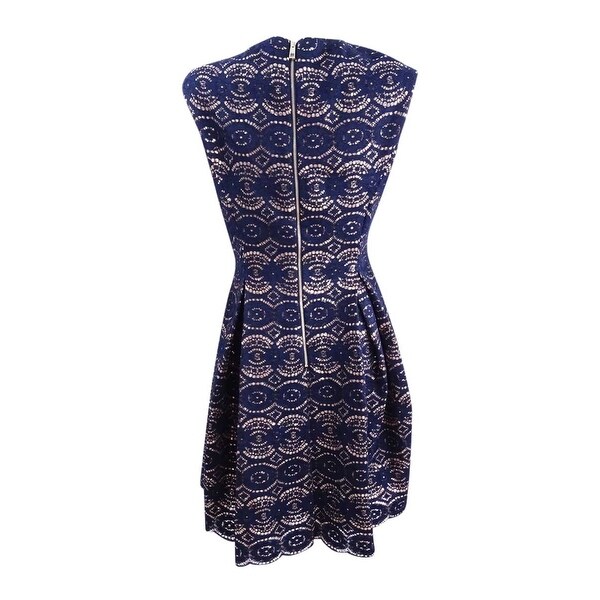 vince camuto lace fit and flare dress