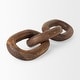 preview thumbnail 12 of 22, Tayla Large Black-Brown Wood Chain Link