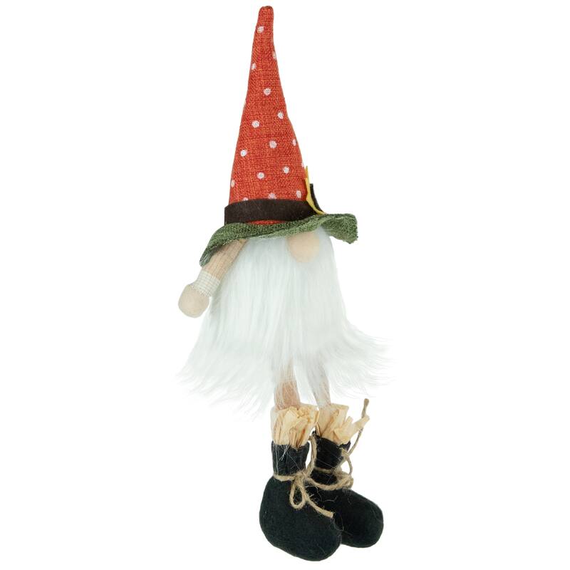 Sitting Sunflower Autumn Harvest Gnome Figurine - 11"