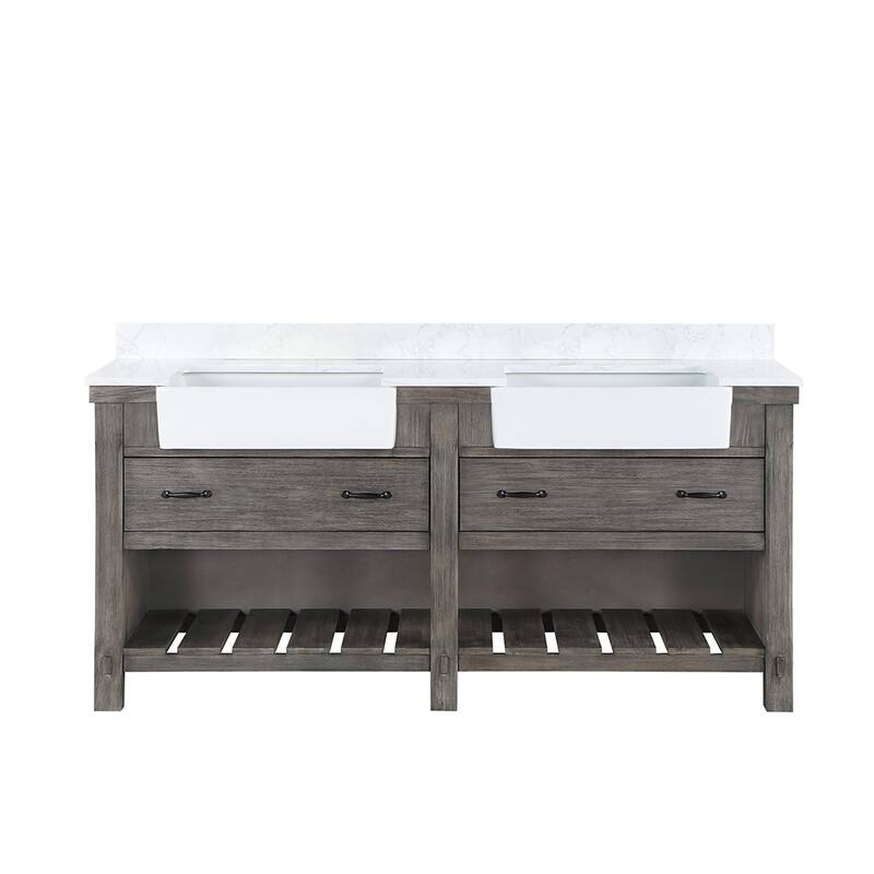 Miseno MV-NM-701672 Villareal 72" Free Standing Double Basin Vanity