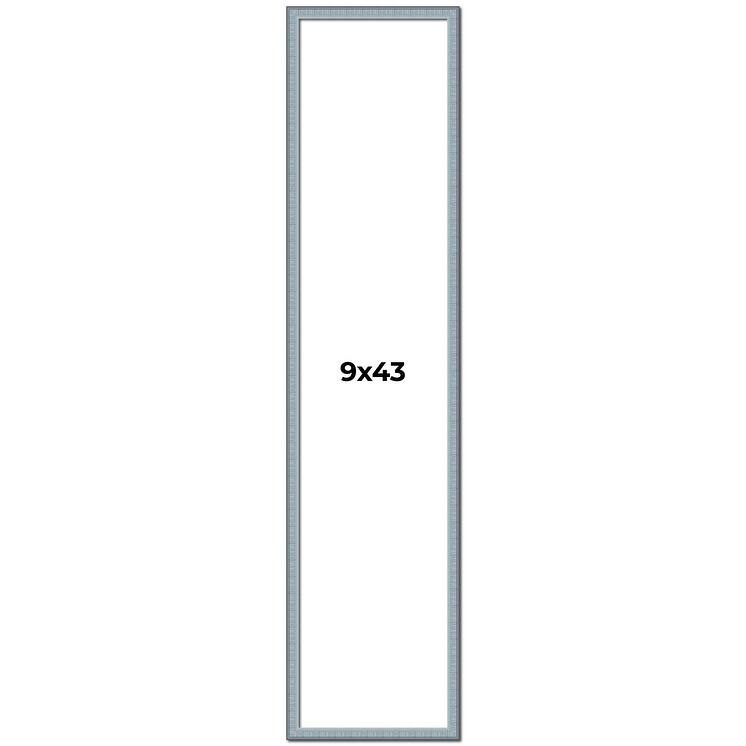 9x43 Frame Rustic Sky Blue Solid Wood Picture Frame | 0.75 Inch