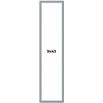 9x43 Frame Rustic Sky Blue Solid Wood Picture Frame | 0.75 Inch