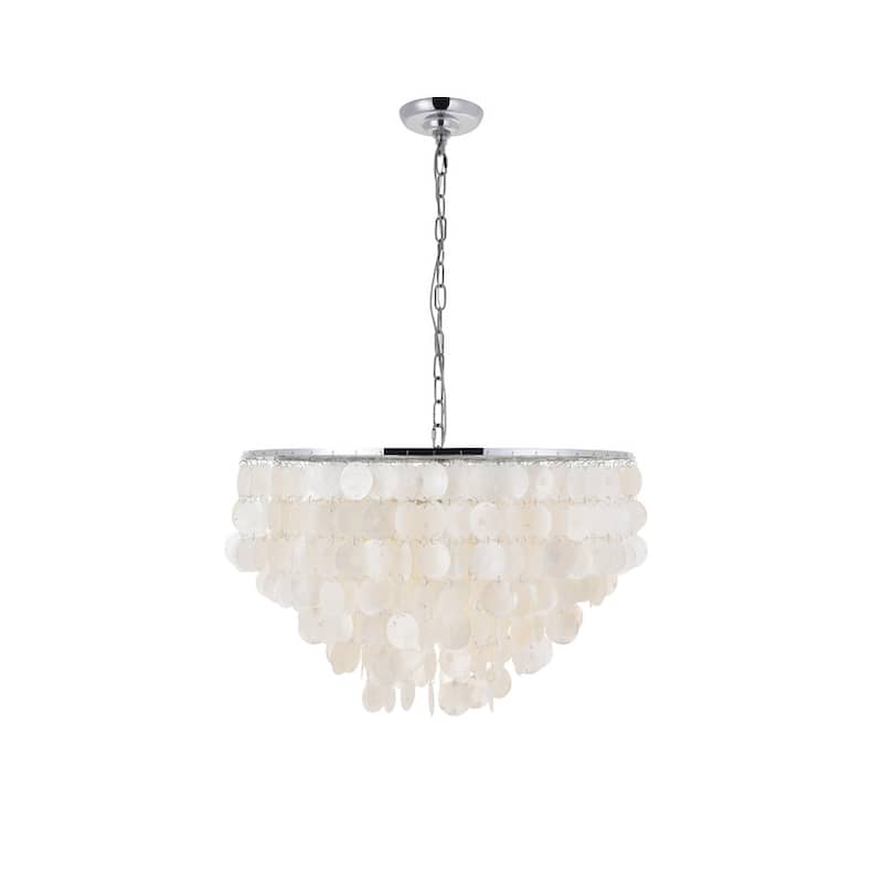 Selene 6 light Brass Pendant