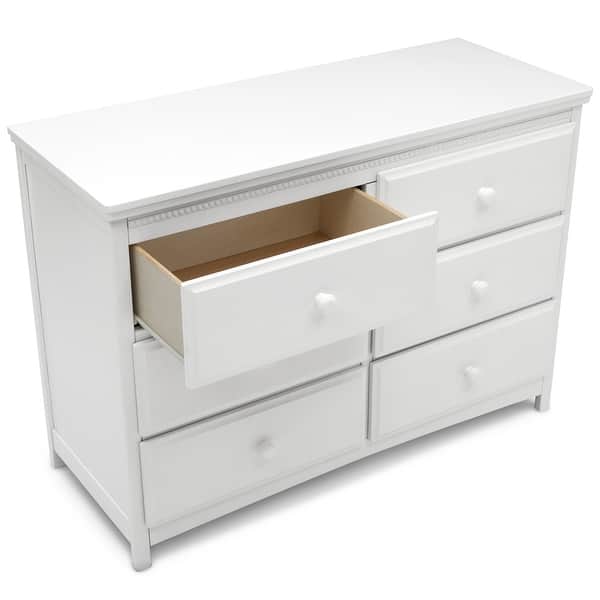 Delta Children Emerson 6 Drawer Dresser Overstock 32604849 White