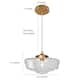 Modern Glass Mini Pendant Lights Brass Gold Kitchen Island Ceiling Lights