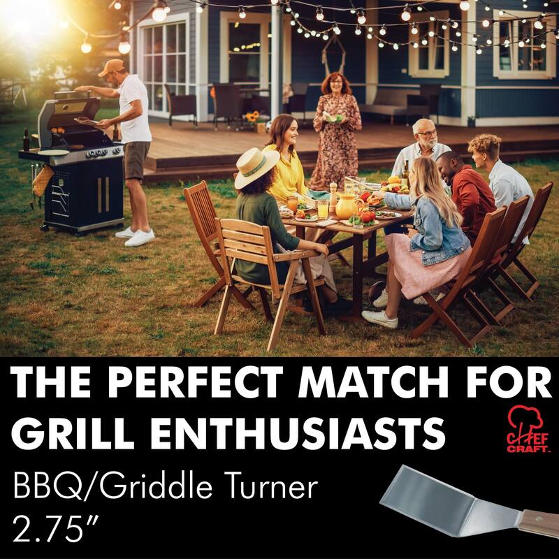Chef Craft 11.75-inch Stainless Steel BBQ Griddle Turner