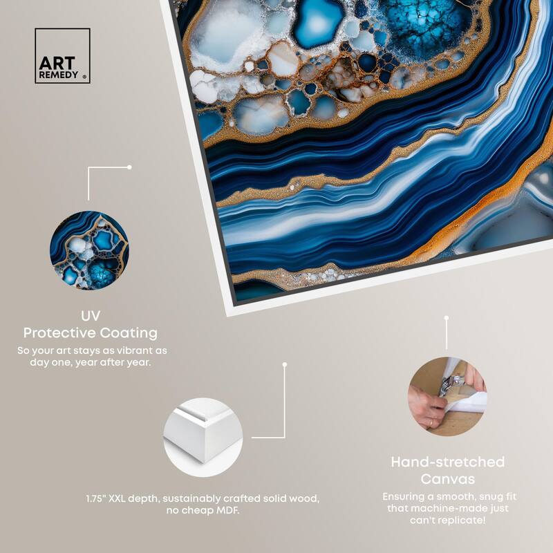Azure Alveoli II Canvas by Art Remedy
