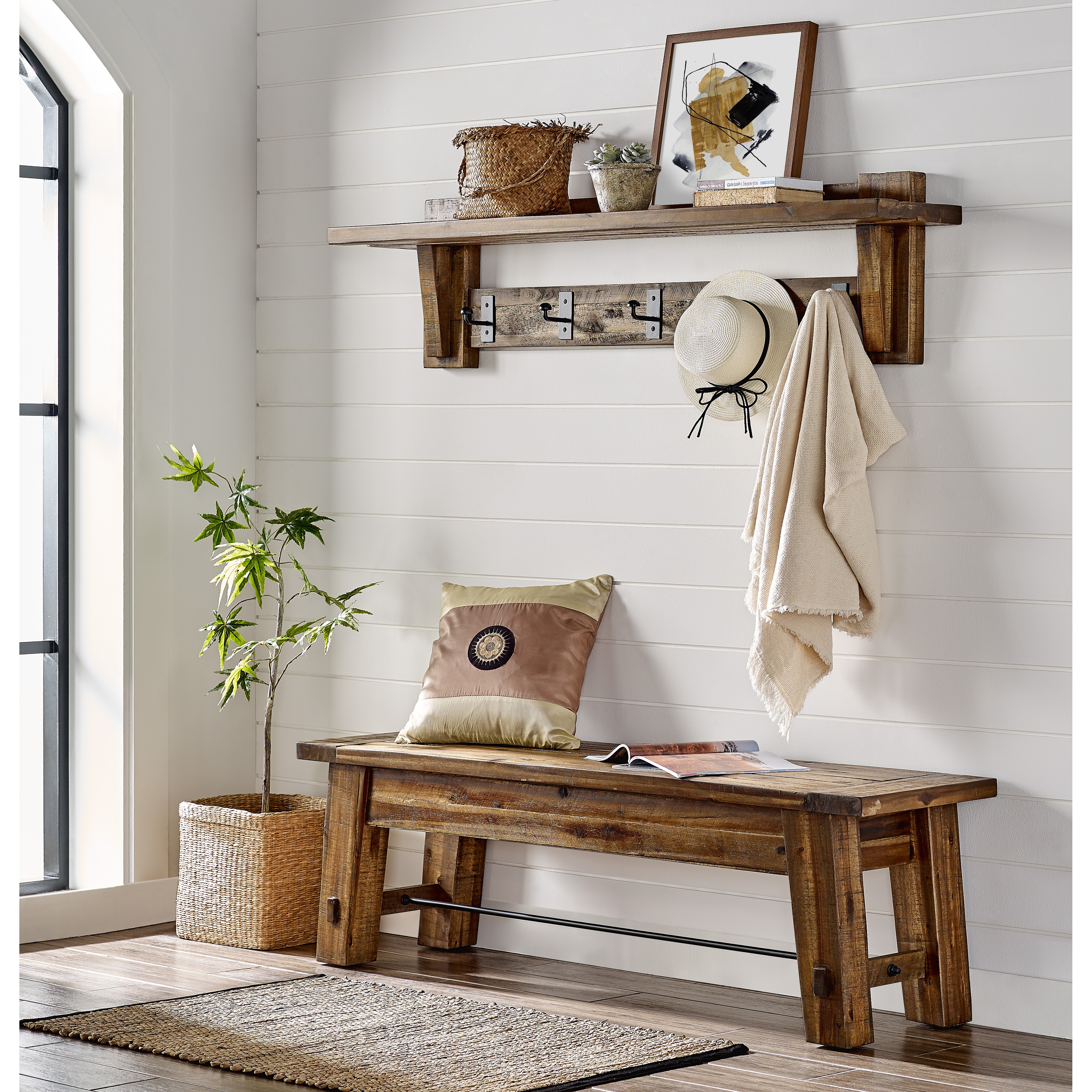 Bench and on sale hooks