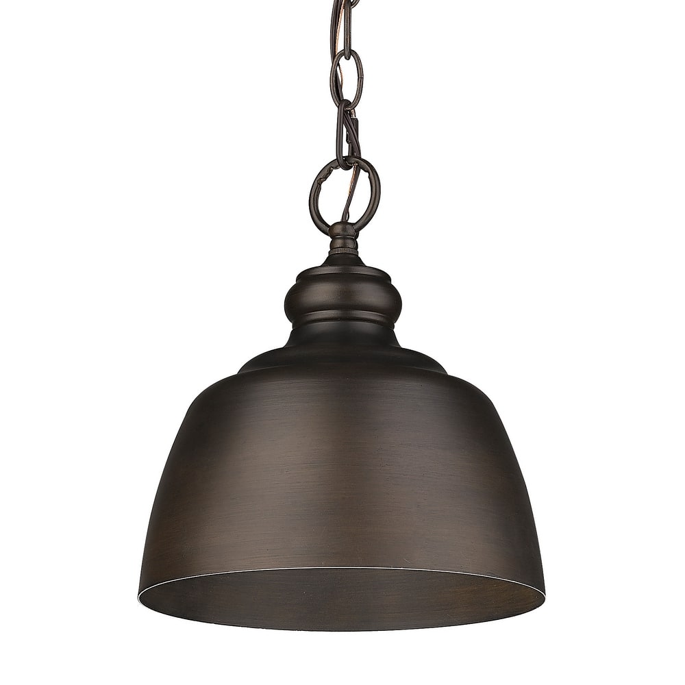 Golden Lighting 0316-M1L Holmes 9" Wide Mini Pendant