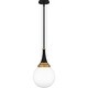 preview thumbnail 2 of 3, Arlo 1-Light Matte Black Pendant Light
