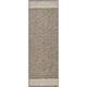 Sarasota Outdoor Safe Farmhouse Netural Area Rug - Black/Mustard - 2'5" x 7'3"