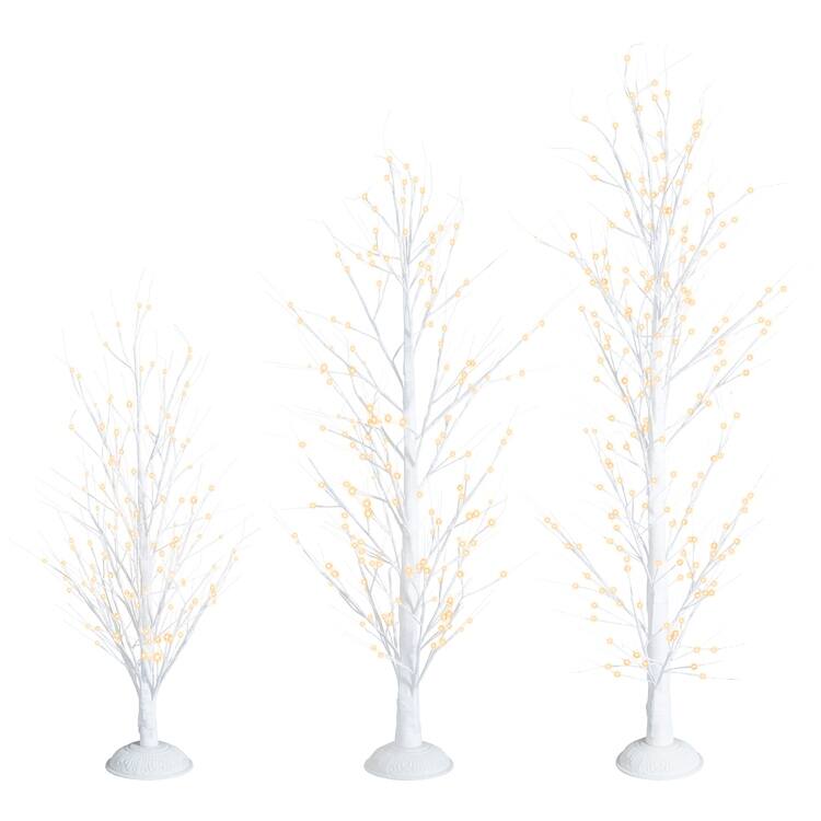 Birch Christmas Tree Set Of Three