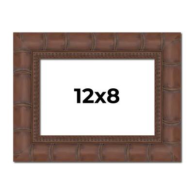 12x8 Frame Pewter Solid Wood Picture Frame Width 1.625 Inches | Interior Frame Depth 0.6875 Inches
