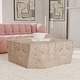 preview thumbnail 7 of 9, Classic Home Avena 42" Burl Wood Square Coffee Table Natural