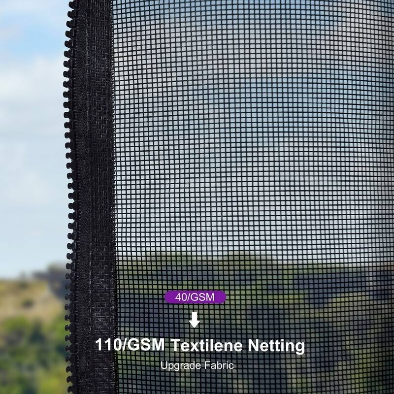 PURPLE LEAF Patio Hardtop Gazebo for Outdoor Grey Galvanized Steel Double Roof White Aluminum Poles