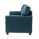 preview thumbnail 31 of 44, Rita Living Room 3-Seat Genuine Leather Sofa with Solid Wood Legs and Nailhead