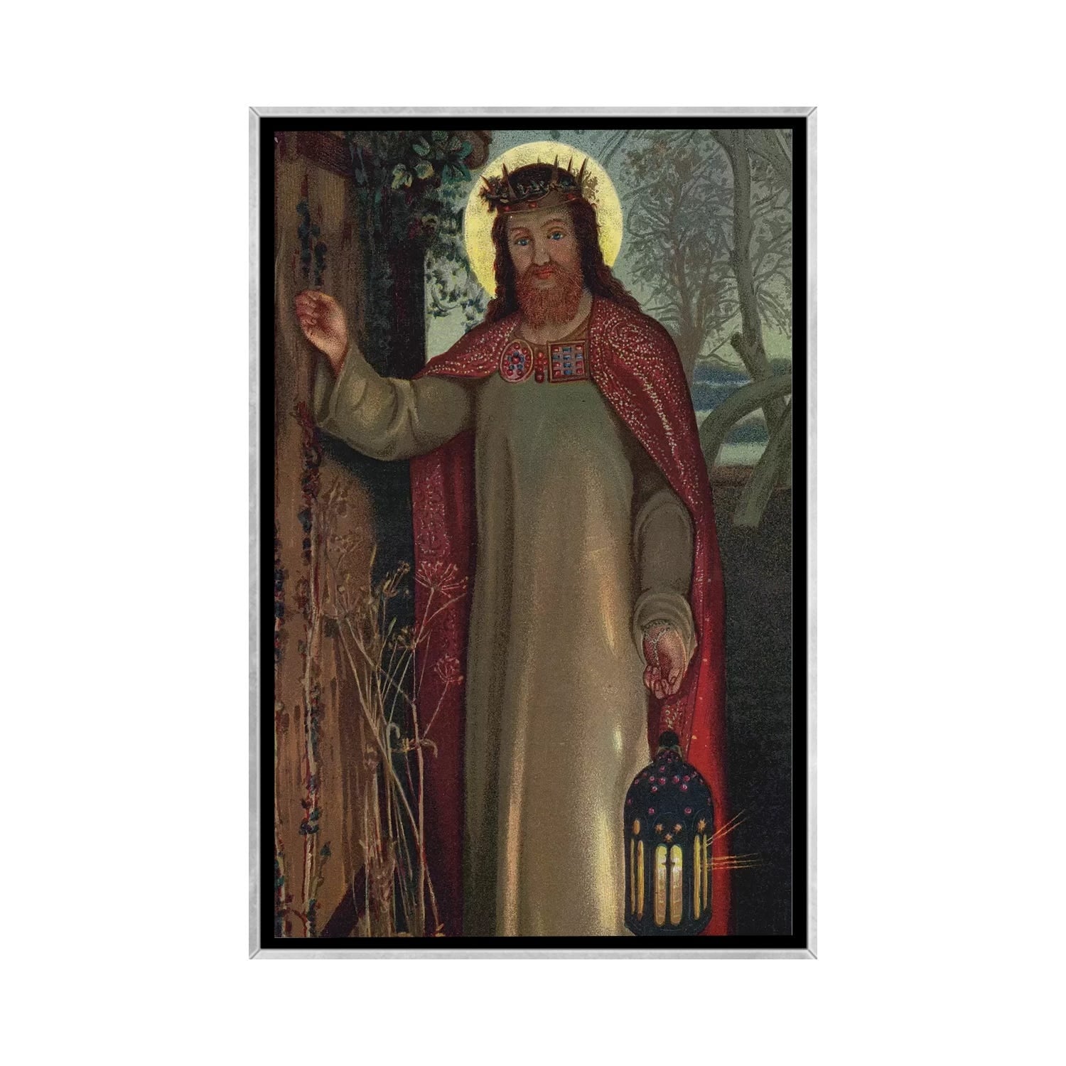 iCanvas "The Light of the World " by William Holman Hunt Framed