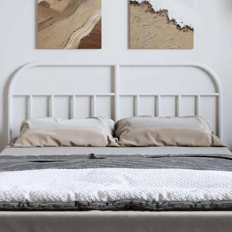 vidaXL 38.2 Inch Metal Headboard, Farmhouse Rustic Headboard Only