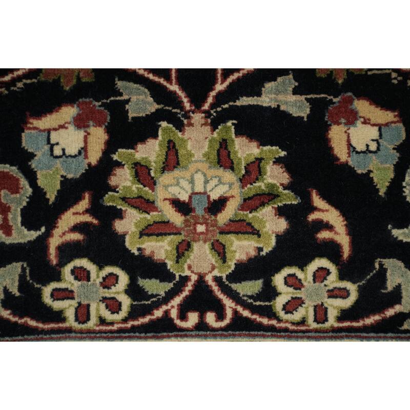 Hand Knotted Oriental 100% Wool Carpet Traditional All-Over Red Tabriz Area Rug - 9' 11'' X 8' 0''