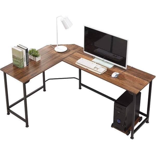 Shop Vecelo Broad L Shaped Computer Gaming Laptop Home Corner Office Desk Overstock 30538380