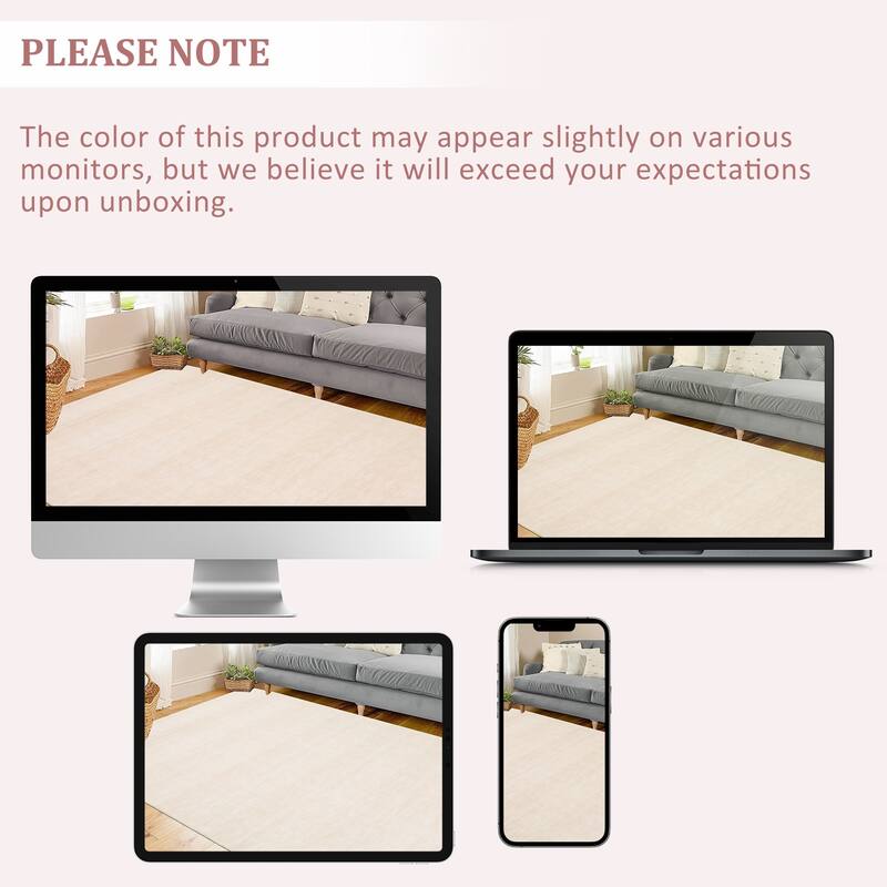 Garvee Modern Abstract Solid Area Rug