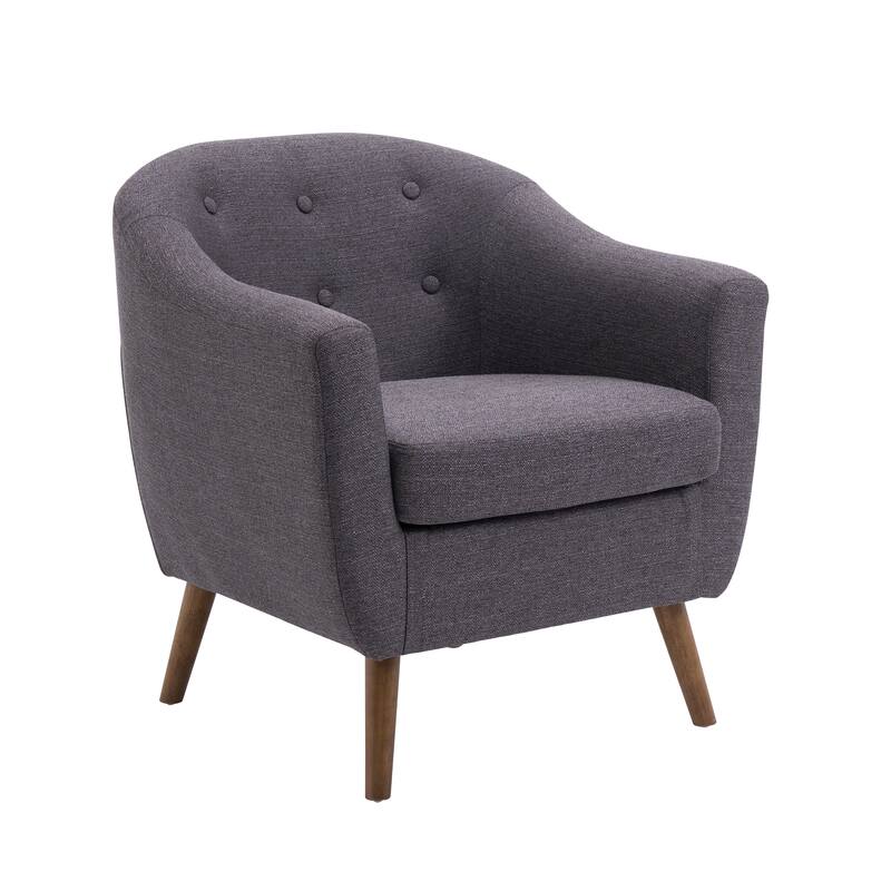 Carson Carrington Junsele Linen Upholstery Club Accent Chair - Dark Gray