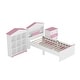preview thumbnail 24 of 28, Twin Size Bedroom Sets House-Shaped Wooden Bed with Storage Drawers