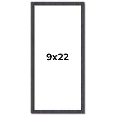 9x22 Frame Brown Picture Frame - Complete Modern Photo Frame Includes