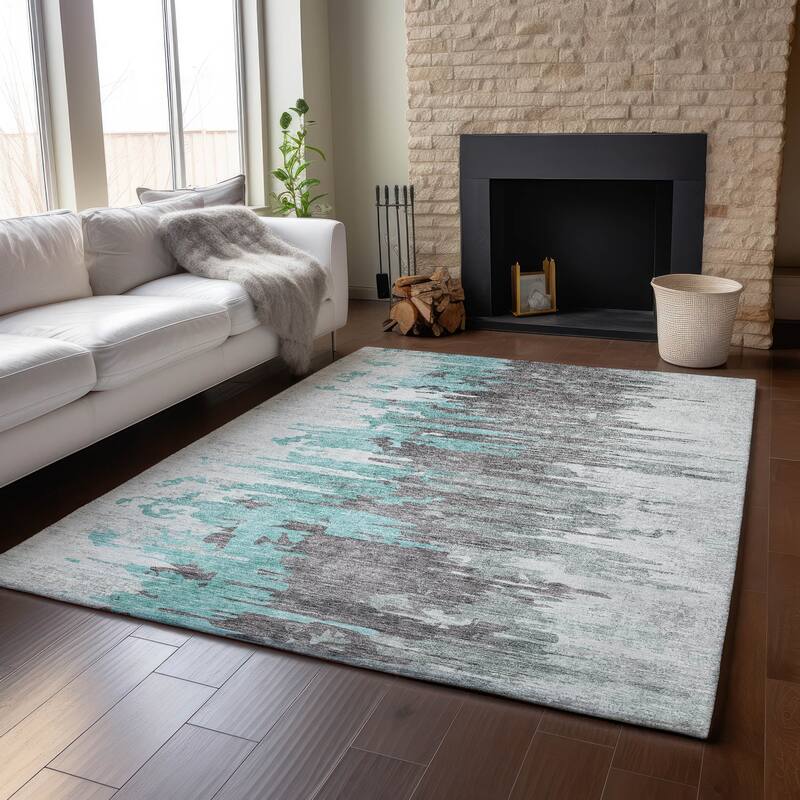 Premium Washable Super Soft Abstract Prints Mayfield Rug